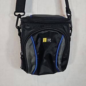 Case Logic Black/Blue small Zip up Digital Camera case/pouch with shoulder strap